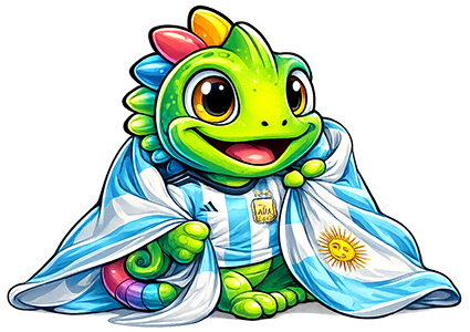 Mascota fan de Argentina 1