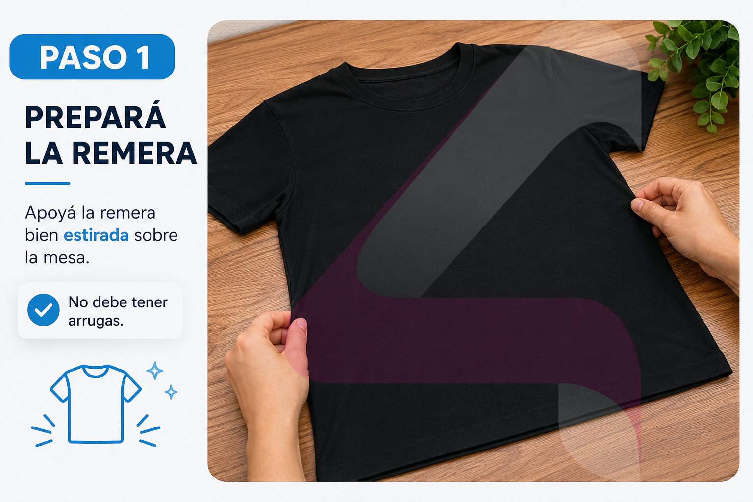 Cómo estampar dtf con plancha